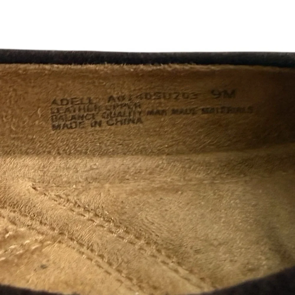 Naturalizer Adell Dark Brown Suede Flats Size 9